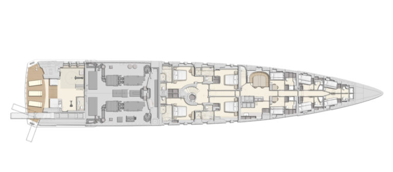 GA - Lower Deck  - Photo © Heesen Yachts