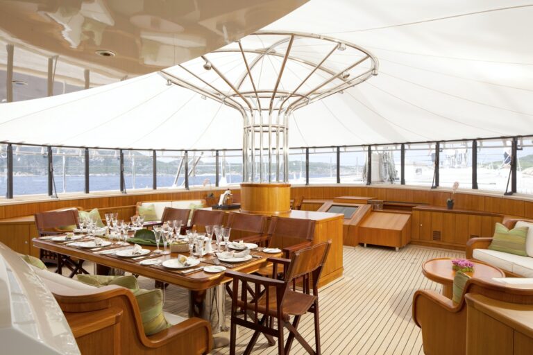 GALAXIA - Aft Deck Dining