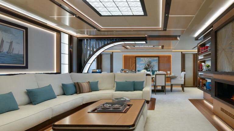 Galactica Super Nova Heesen Yachts Saloon Lighting