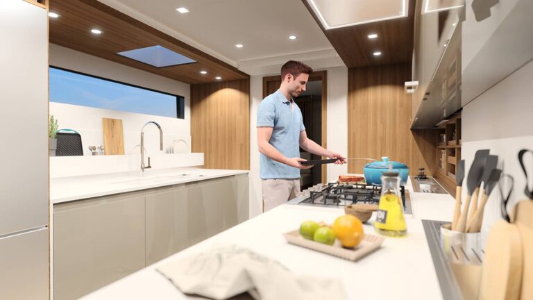 Galley Cooking Station Render