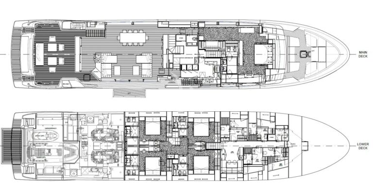 General Arrangement - main and lower deck