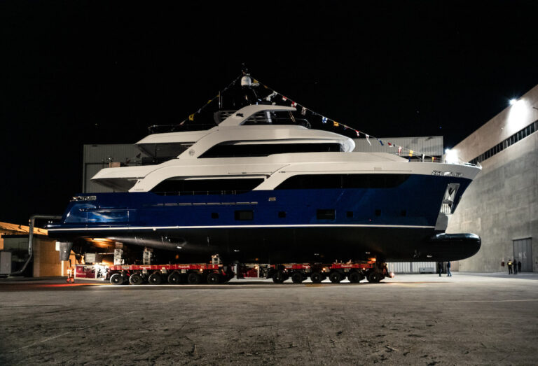 Getting Ready For Launch - Acciaio 105 Yacht GATTO