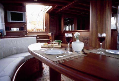 Gulet Eylul Deniz II (aka ED II) -  Interior Dining