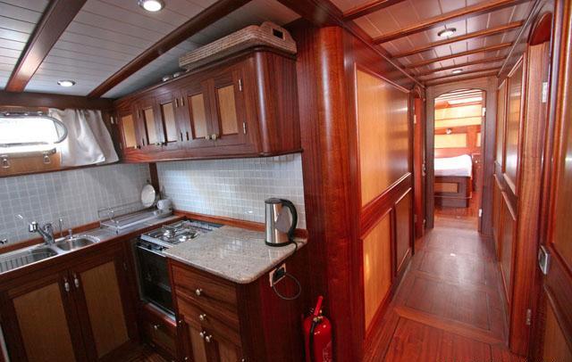 Gulet HAYAL 62 -  Galley and Hallway