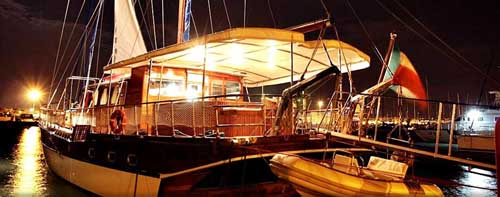 Gulet REX SICILIAE I -  Aft View in port