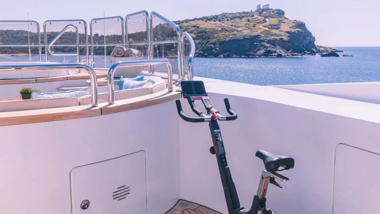 Gym Equipment By The Jacuzzi