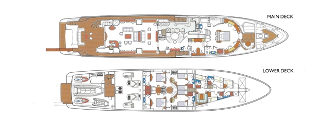 Layout Lower decks