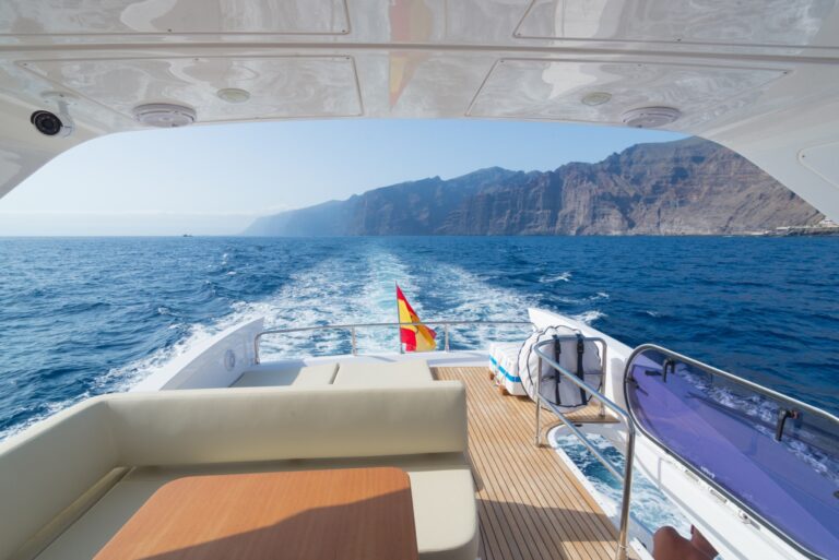 Upper aft deck while cruising