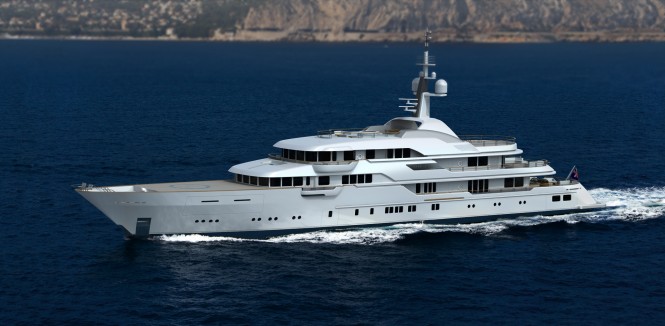 Hampshire II yacht rendering