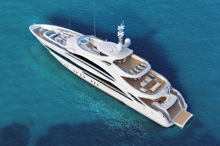 Heesen-19650 AURA - At Anchor Rendering