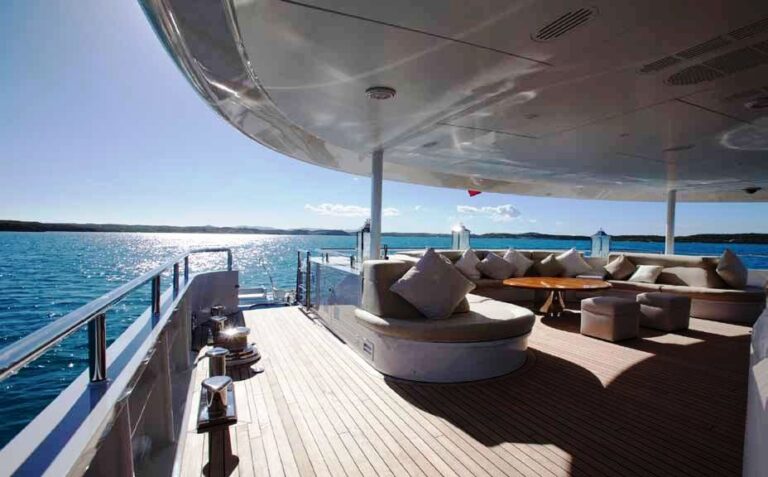 Heesen Motor yacht BLIND DATE Aft Deck