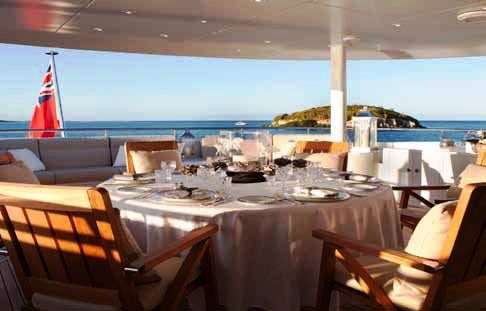 Heesen Motor yacht BLIND DATE Boat Deck Dining