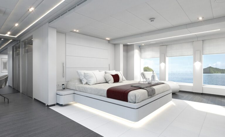 Hessen's 50m Alu FDHF Motor Yacht - Owner's Stateroom