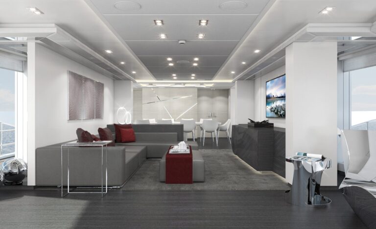 Hessen's 50m Alu FDHF Motor Yacht - The Main Salon