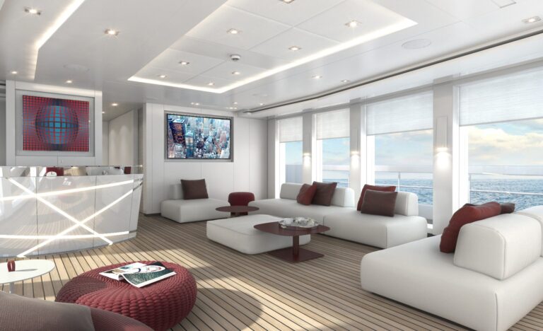 Hessen's 50m Alu FDHF Motor Yacht - The Upper Salon