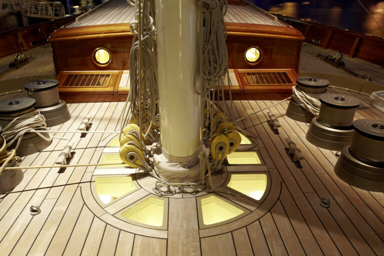 Hetairos at night - photo Baltic Yachts