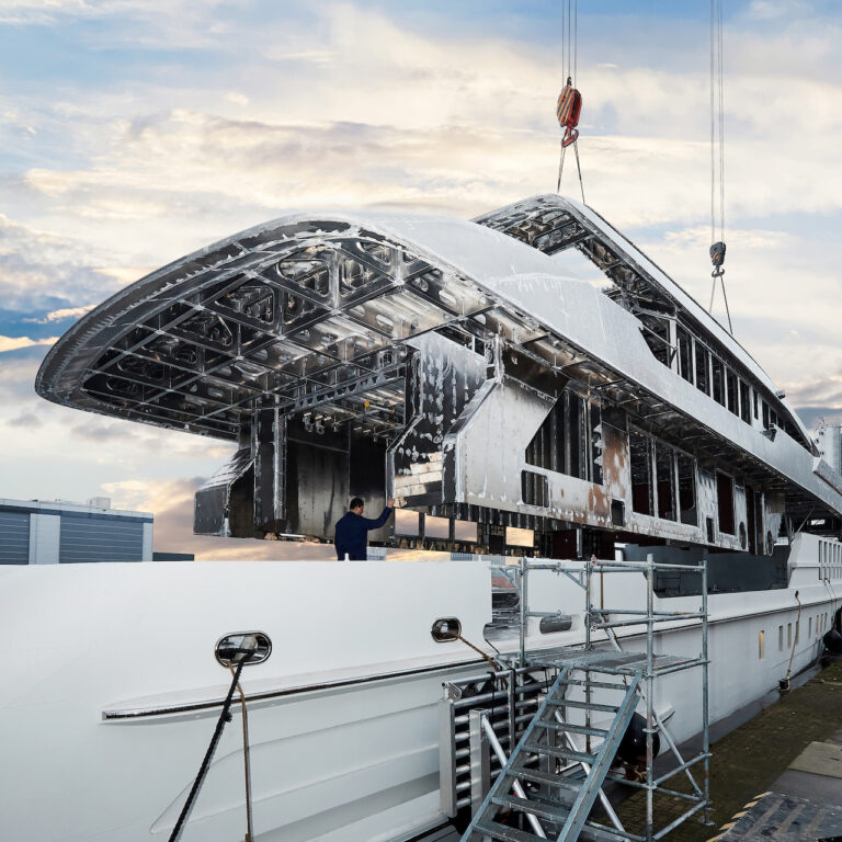 Hull And Superstructure Joined