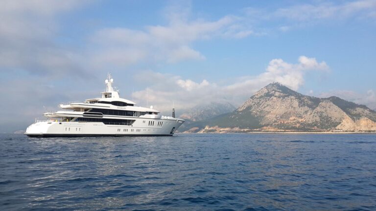 IRIMARI at anchor in Turkey, Mediterranean