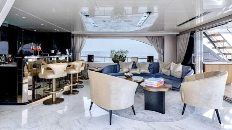 Interior Bar And Relaxation Area With Sea Views