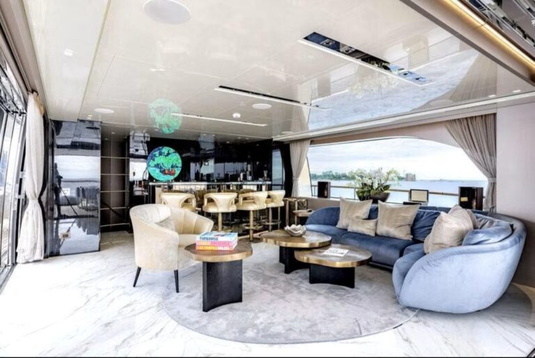 Interior Bar and Relaxatin Area With Sea Views