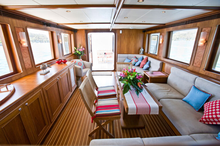 Interior of the Motor Yacht Aroona