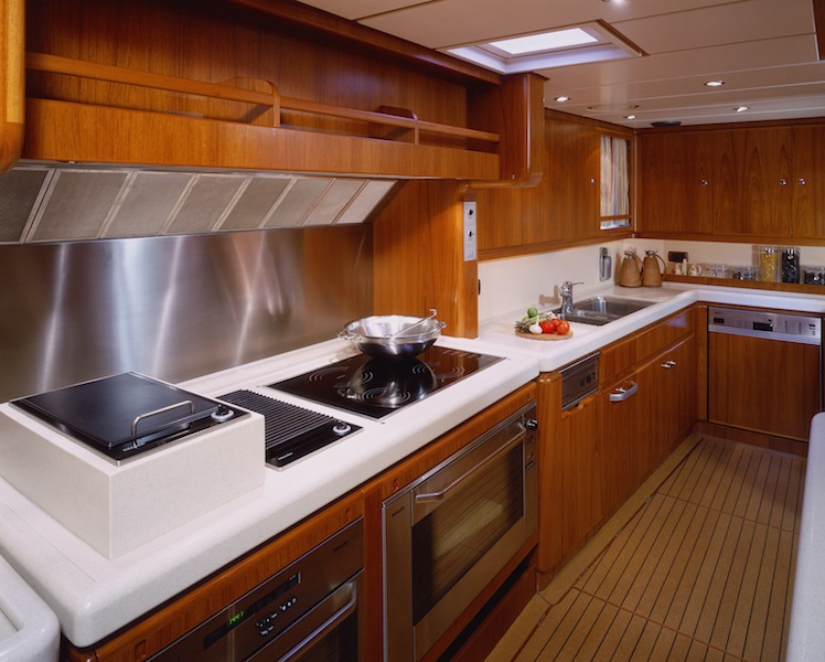 JONGERT Passe Partout yacht - galley