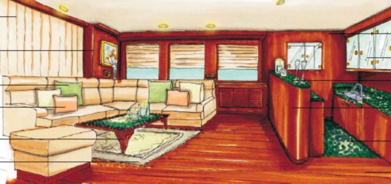 JY 116 superyacht SMILIN G T Skylounge