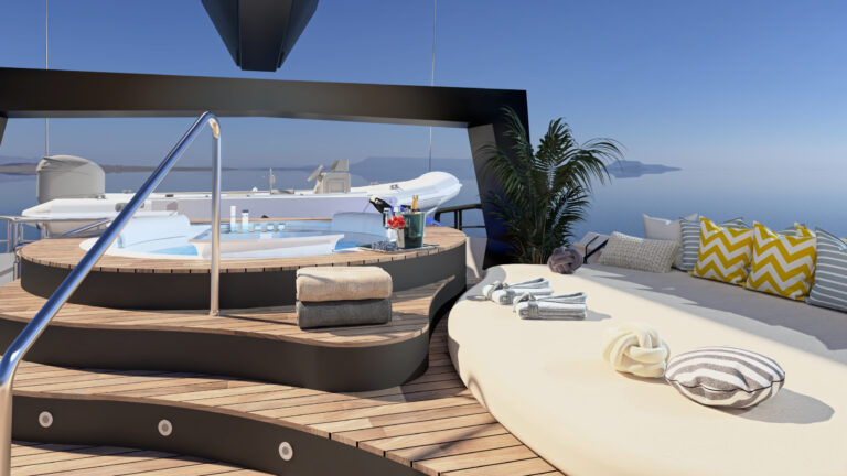 Jacuzzi And Sunbathing Are