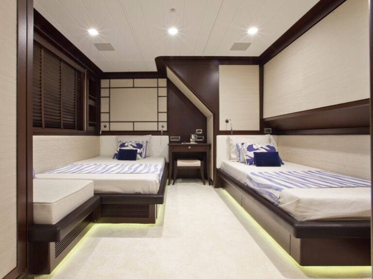 KAria superyacht Guest Twin Cabin