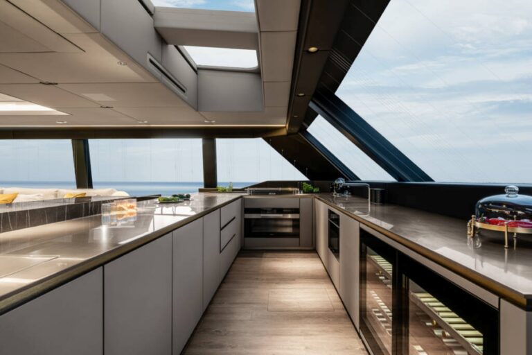 Kitchen With Sea Views
