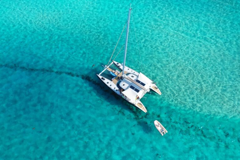 Sailing catamaran LA PERLA - Aerial view