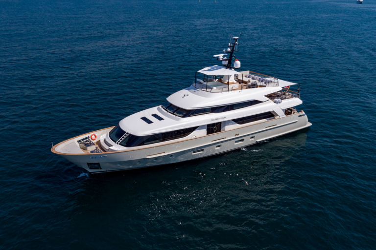 LES BRUXELLOIS Superyacht Aerial At Anchor