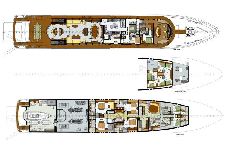 Lower and main deck GA