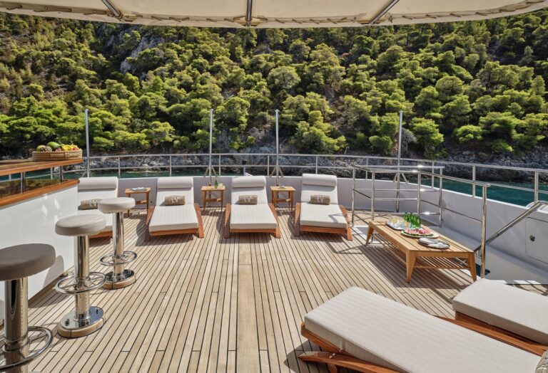 Sun Beds On Sun Deck