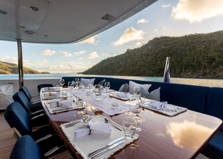 Aft Deck Dining Area