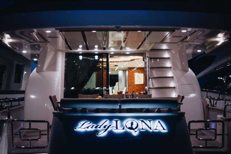Lady Lona Aft View At Night