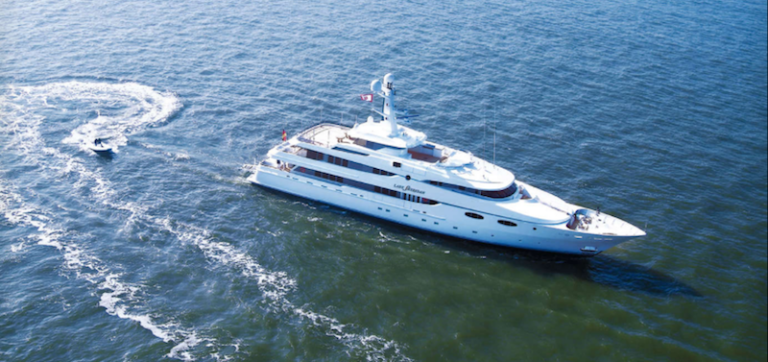 Lady Sheridan from above - photo credit Abeking und Rasmussen