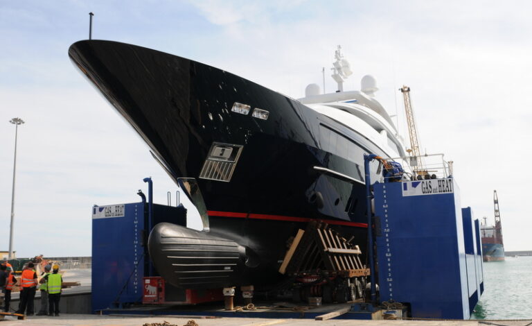 Launch of STARLING yacht 5th Sanlorenzo 46 Steel yacht