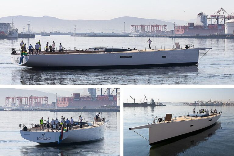 Launch Of Sailing Yacht TANIWHA