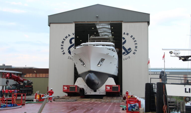 Launch of superyacht BN141