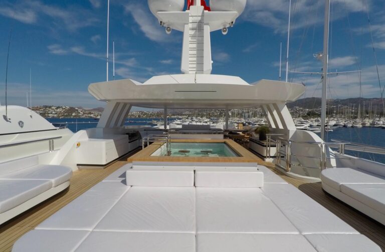 Liquid Sky Yacht For Charter CMB Sundeck