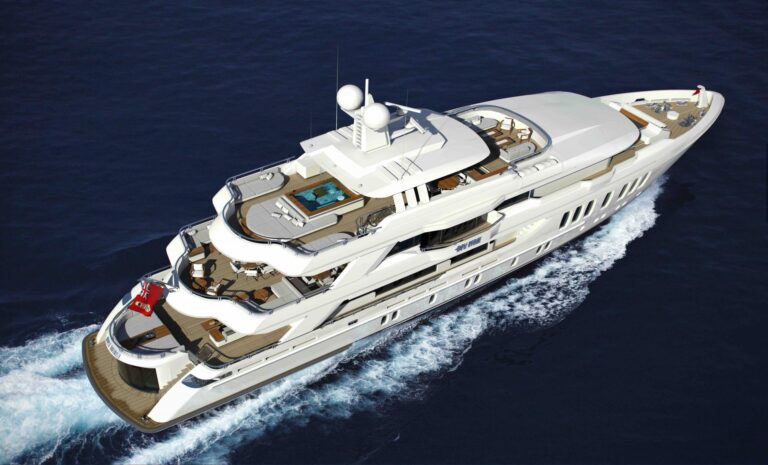 Liquid Sky Yacht From Above