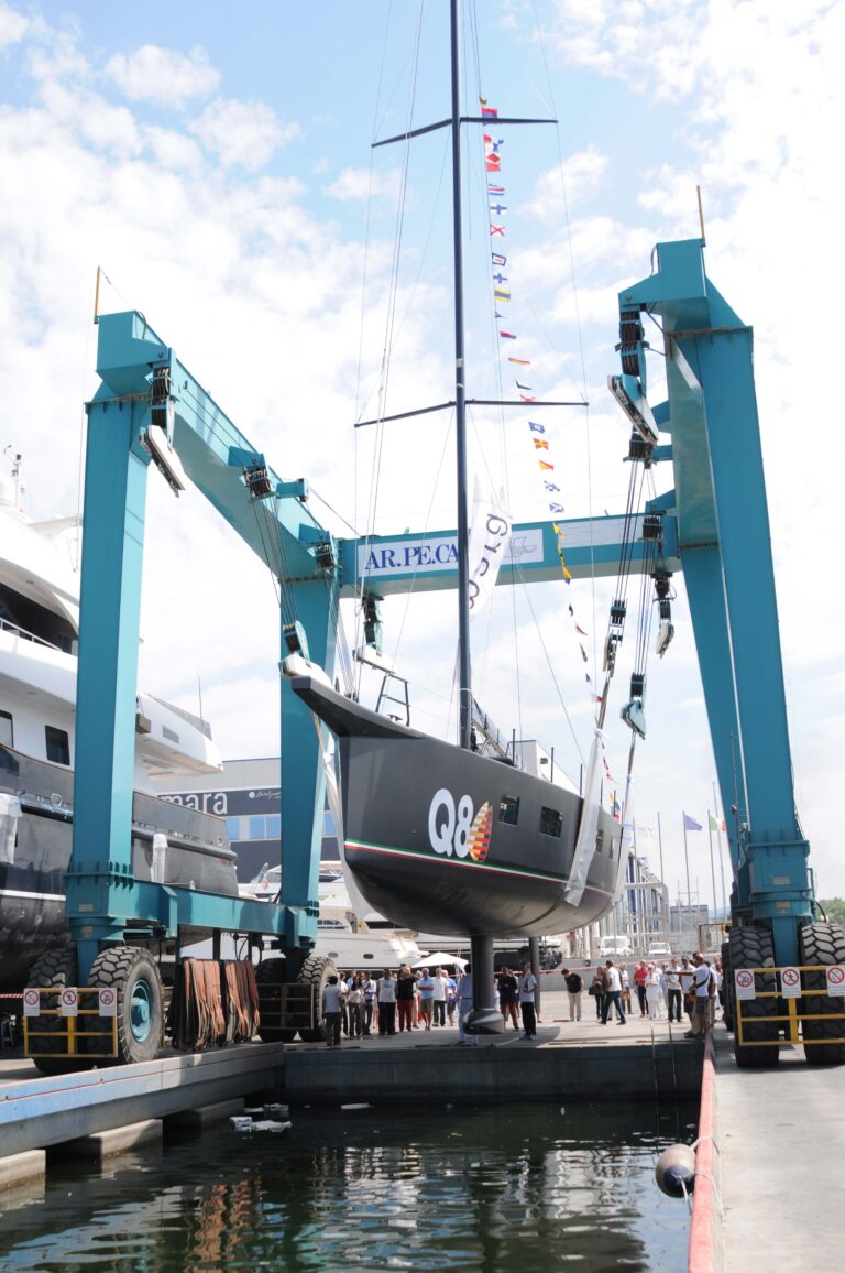 Luce Guida Yacht launch in Viareggio