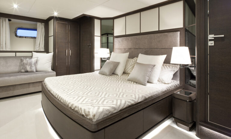 Luxurious cabins aboard Cerri 102 FlyingSport Hull 2 Yacht
