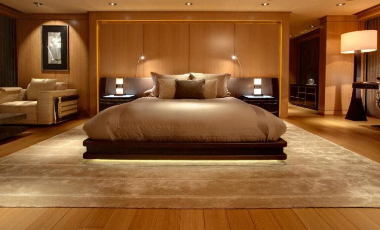 Luxurious cabins aboard Musashi superyacht