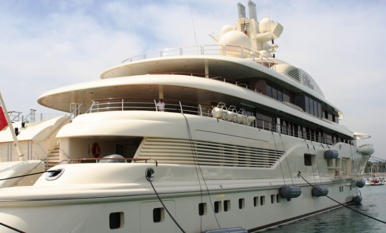 Luxury motor yacht DILBAR - Photo Credit Monaco Yacht spotter