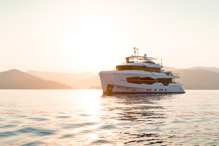 Luxury Motor Yacht MARLA At Sunset
