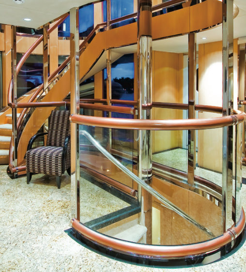 Luxury motor yacht Triumphant Lady Staricase