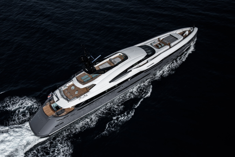 Luxury Motor Yacht UTOPIA IV From Above