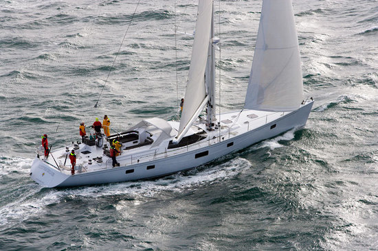 Luxury sailing sloop Intrigue